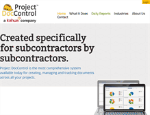 Tablet Screenshot of projectdoccontrol.com